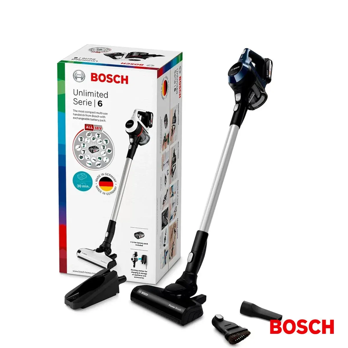 خرید اینترنتی جارو شارژی پارویی برند بوش با ارسال سریع در زرین جهاز