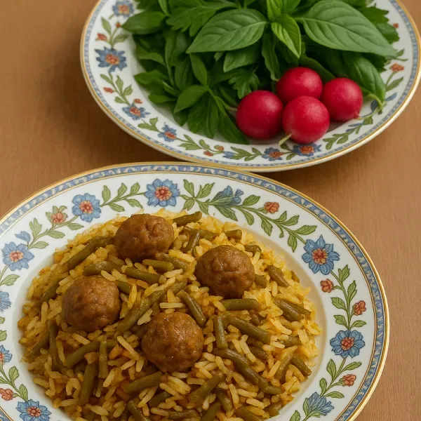 بهترین مدل سنتی بشقاب پلو خوری