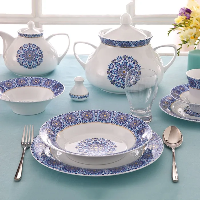 خرید سرویس چینی آبی با بهترین قیمت