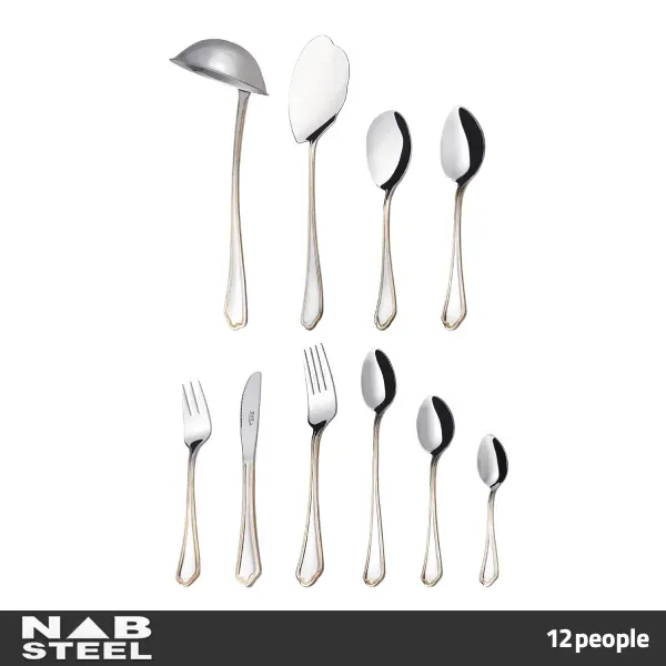 قاشق چنگال ناب استیل 12 نفره مدل آمپریال