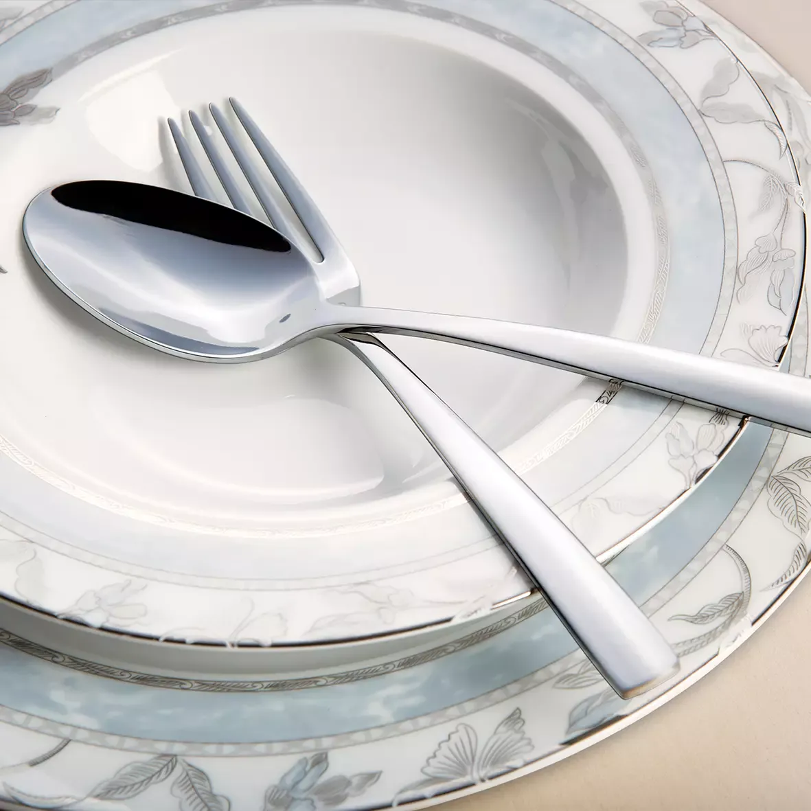 خرید آنلاین قاشق چنگال ناب استیل مدل فلورانس از زرین جهاز