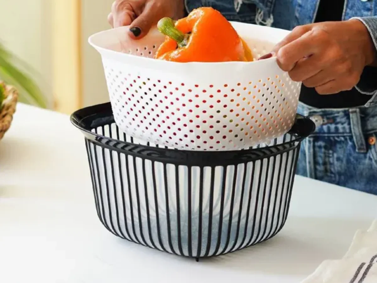 خرید ست آبکش و لگن لیمون ارزان