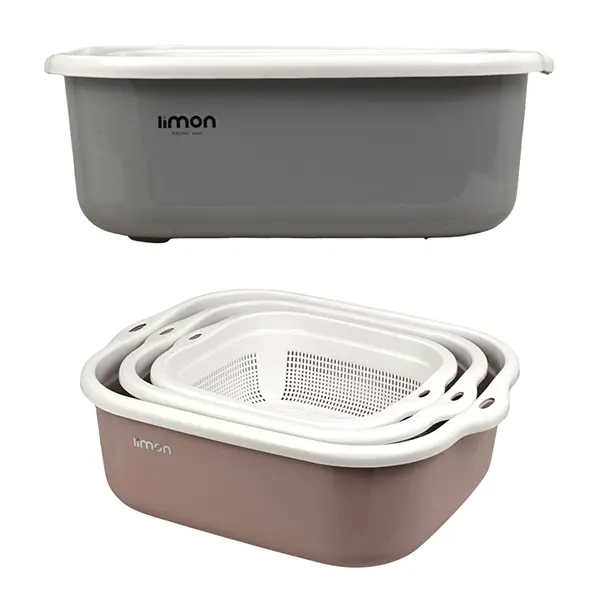 خرید آنلاین ست آبکش و لگن لیمون