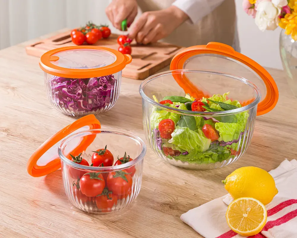 خرید ظرف شیشه ای درب دار لیمون