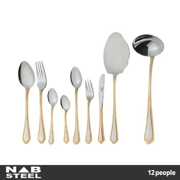 قاشق چنگال ناب استیل 12 نفره آمپریال