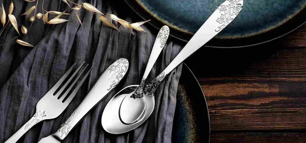 قاشق چنگال ناب استیل 6 نفره مدل امپریال