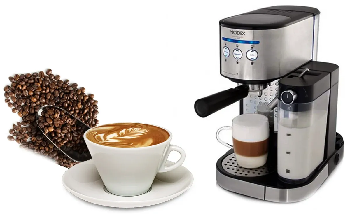 اسپرسوساز با مخزن شیر