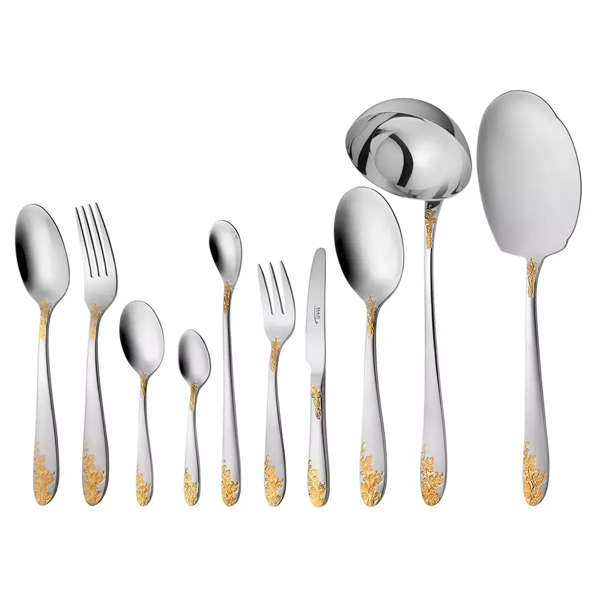 سرویس قاشق و چنگال 6 نفره ناب استیل