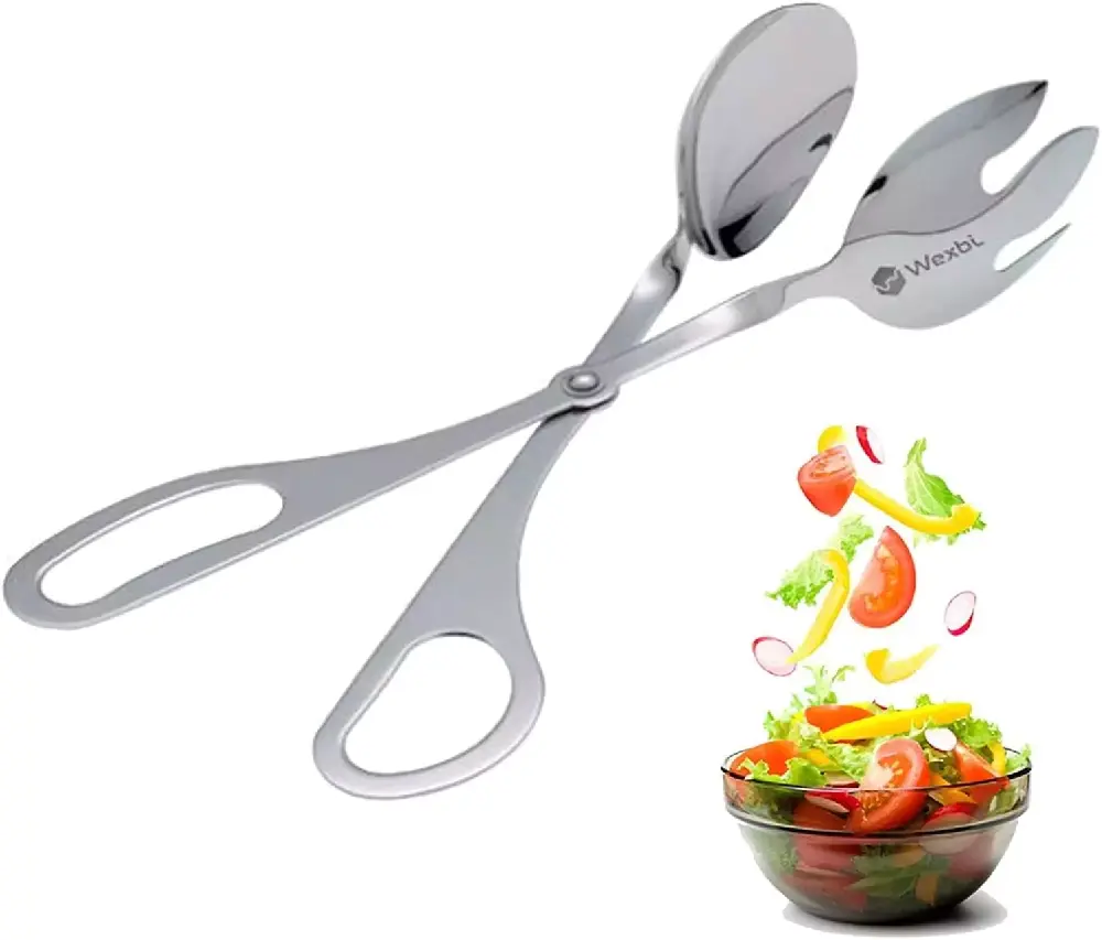 خرید انبر سالاد مدل قیچی با کارایی بالا برای سرو مواد غذایی