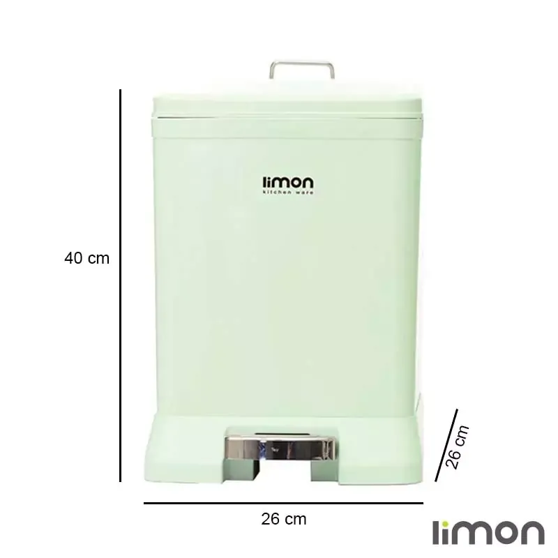 خرید سطل زباله آشپزخانه لیمون با ظرفیت کافی و ابعاد استاندارد