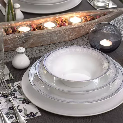 خرید ظروف چینی زرین شهرزاد طرح وایت رز مخصوص مجالس