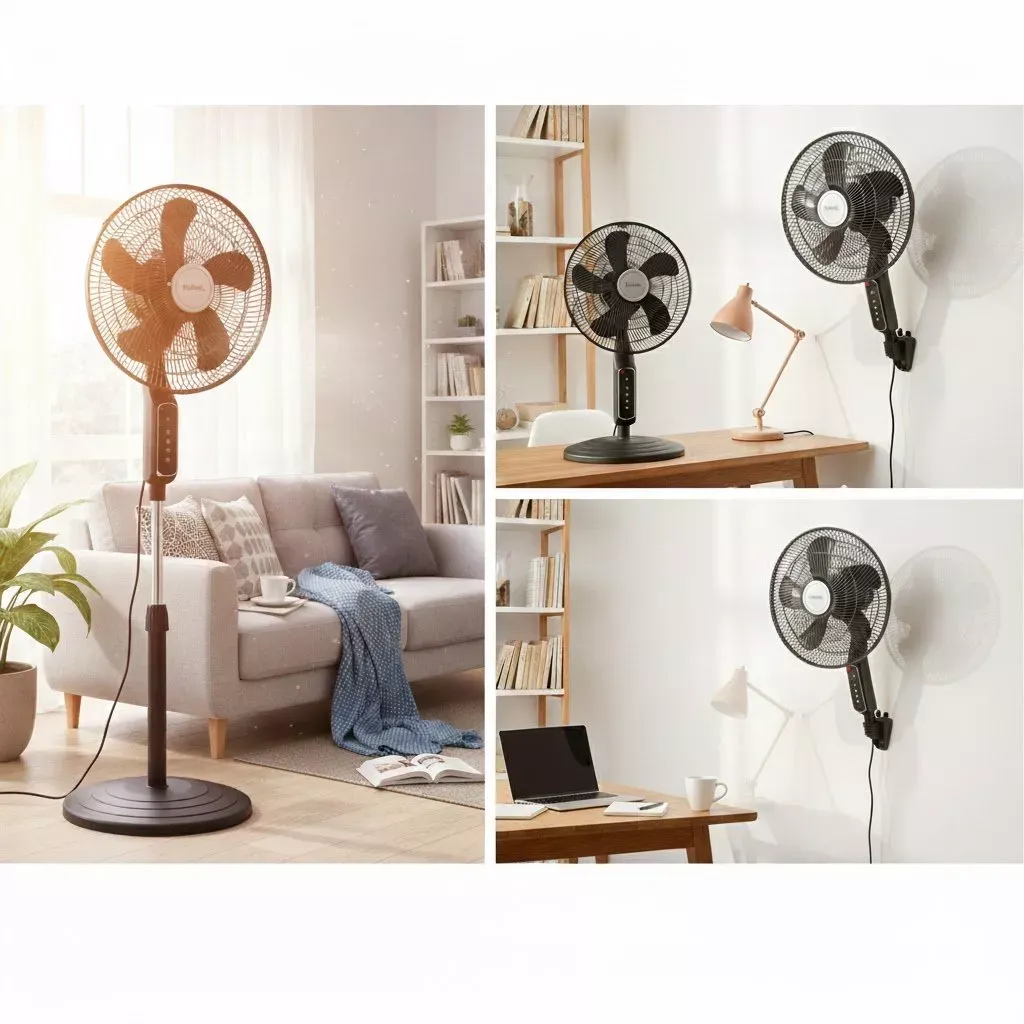 پنکه برقی سه منظوره لمسی تکنو Te-9160