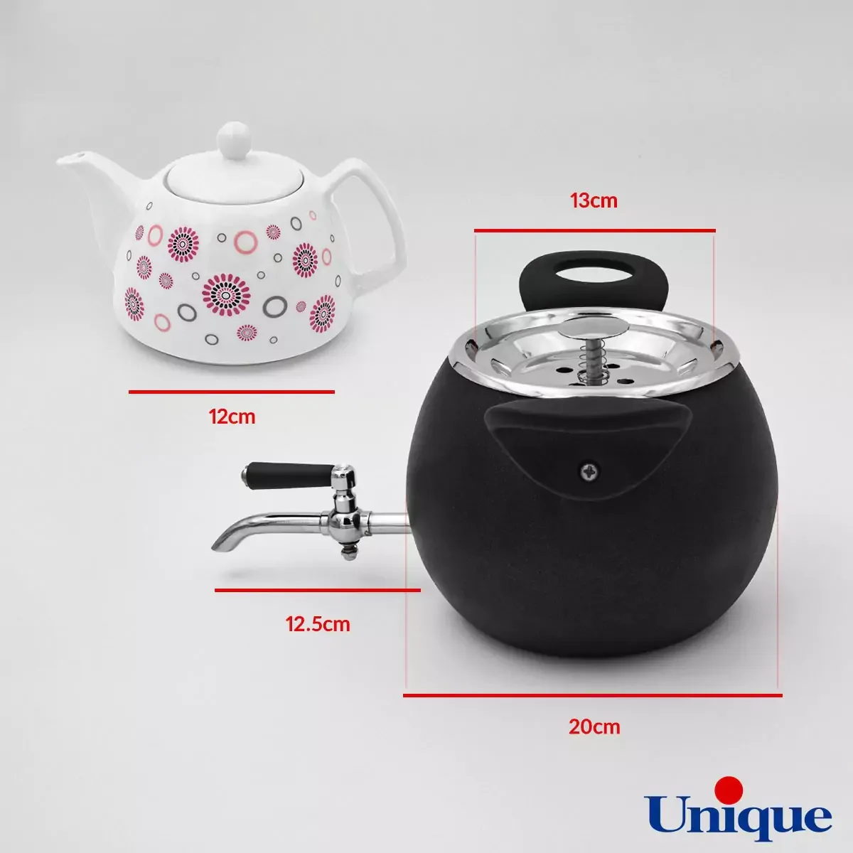 خرید کتری و قوری یونیک در مدل های متنوع با اندازه استاندارد