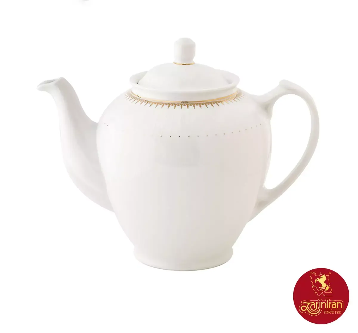 خرید قوری هیئتی بزرگ چینی زرین با ظرفیت بالا مخصوص مناسبت ها