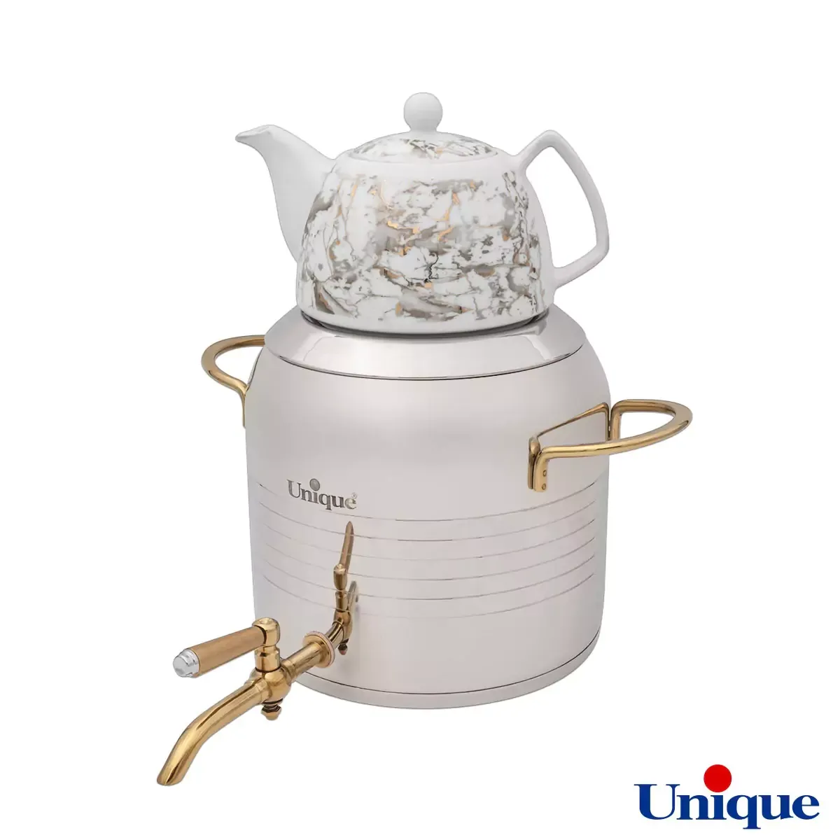 خرید کتری قوری یونیک طلایی با کارایی بالا و تضمین اصالت کالا